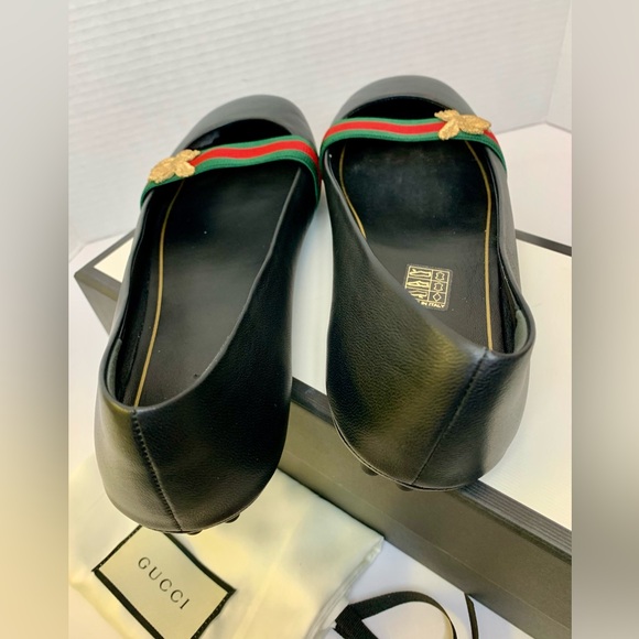 GUCCI "BAYADERE BEE BALLET FLAT" NEW 38 1/2 - Picture 4 of 8